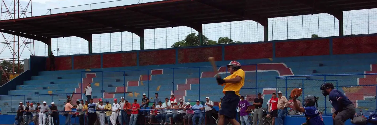 CORNITO, Nicaragua (July 11, 2009) Boatswain's Mate Seaman Miguel Aguiar bats during a baseball game against a team of N